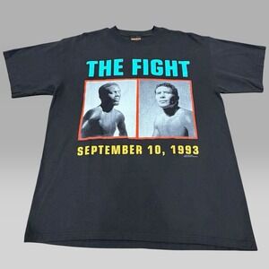 Vintage 1993 The Fight Whitaker vs Chavez Boxing T-Shirt Brockum XL USA